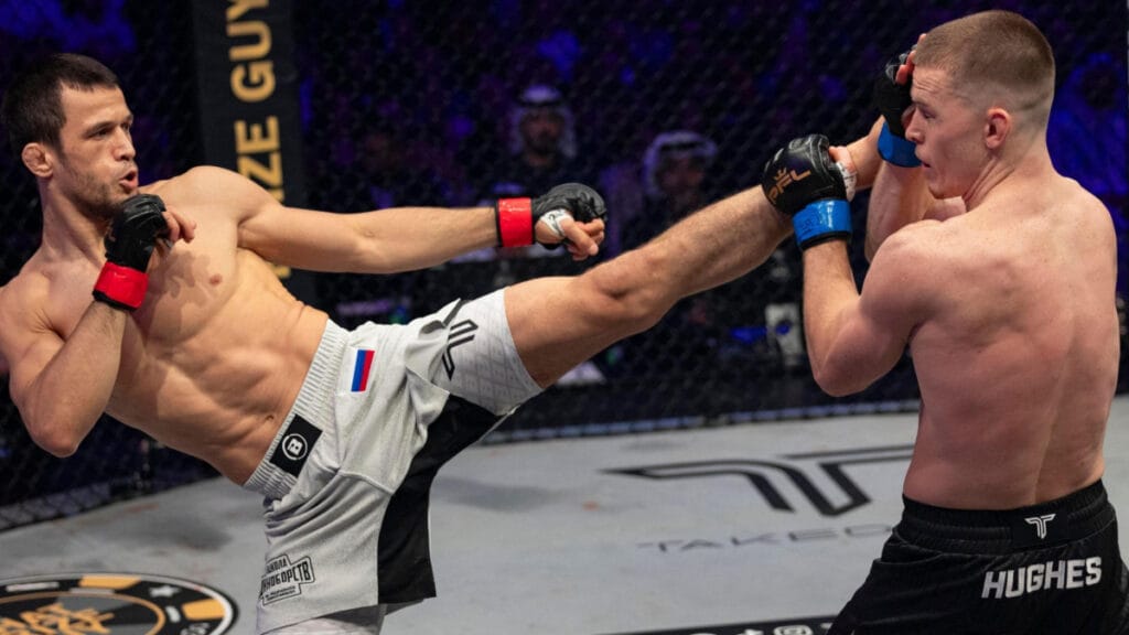 Nurmagomedov impide la venganza de Hughes y se corona como campeón de PFL<br>