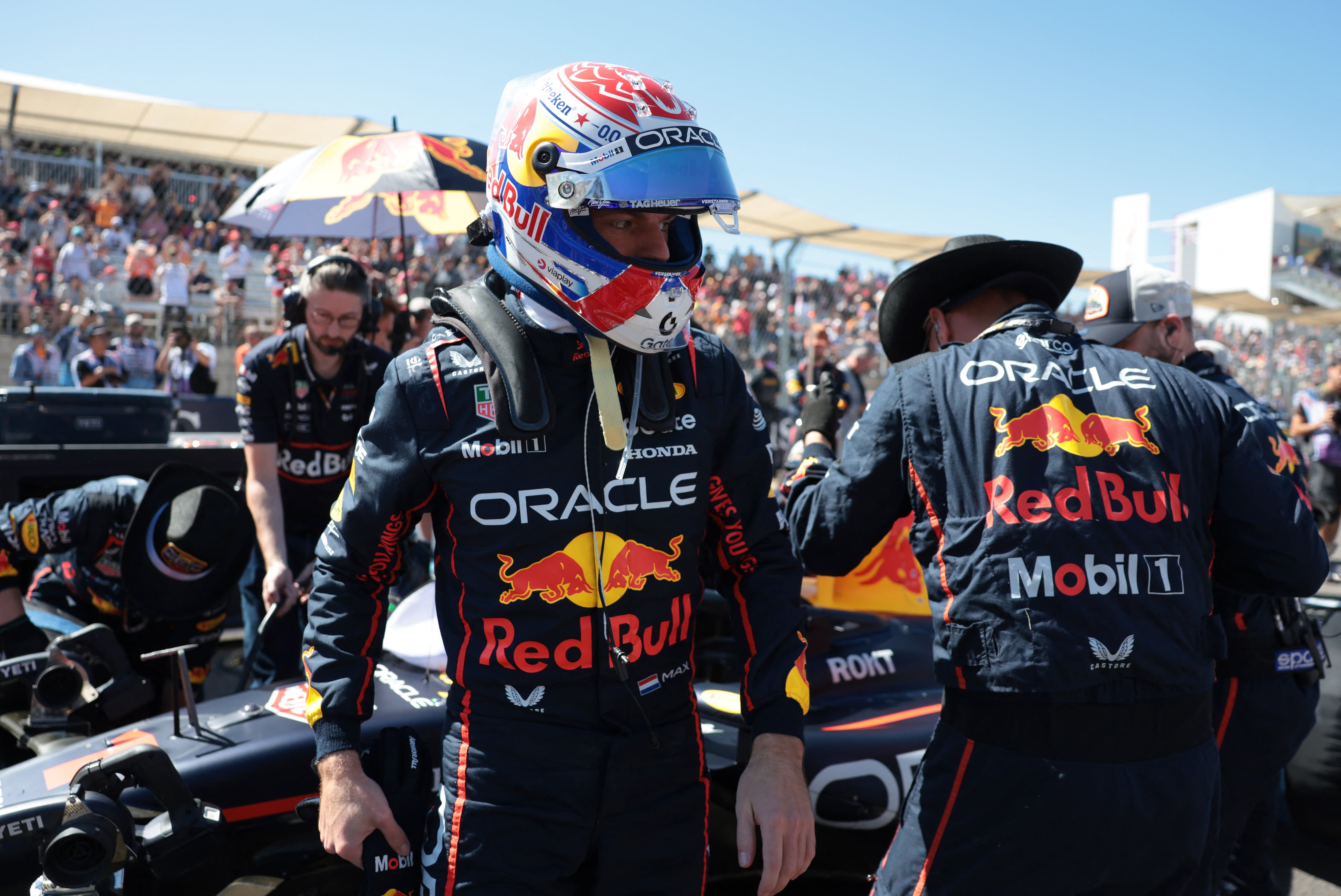 Max Verstappen, con el objetivo de seguir recortando puntos en el campeonato para soñar con su quinto título (REUTERS/Evelyn Hockstein)