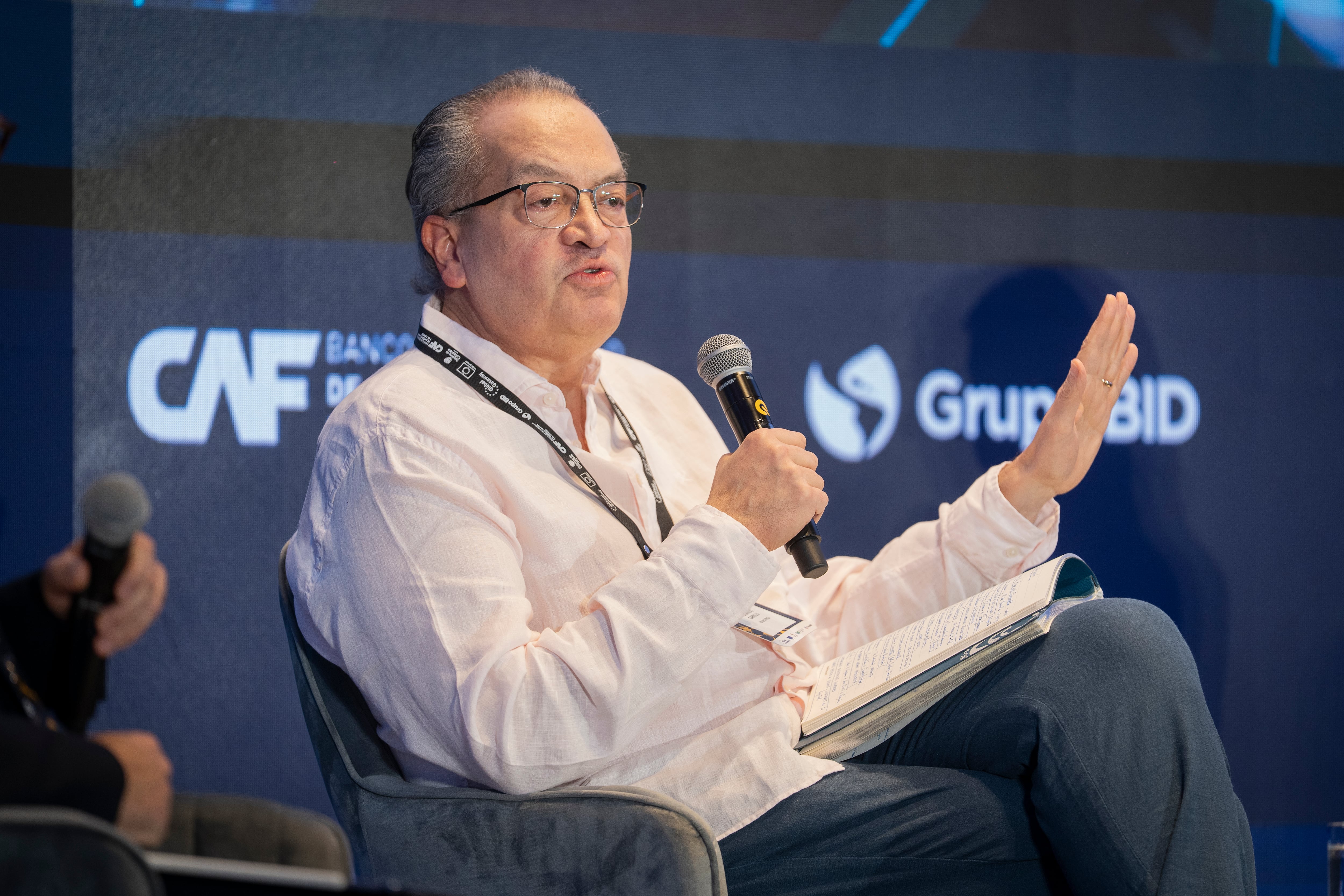 Fernando Carrillo durante el foro empresarial ALC - UE, en Santa Marta.