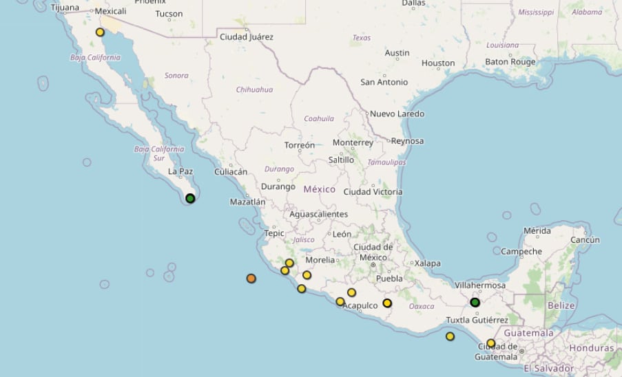 Estos fueron los sismos y movimientos en México el 28 de septiembre. (SSN)