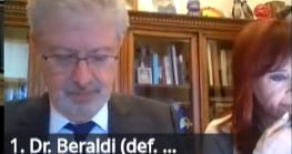 El abogado Carlos Beraldi y Cristina Kirchner en audiencia del juicio