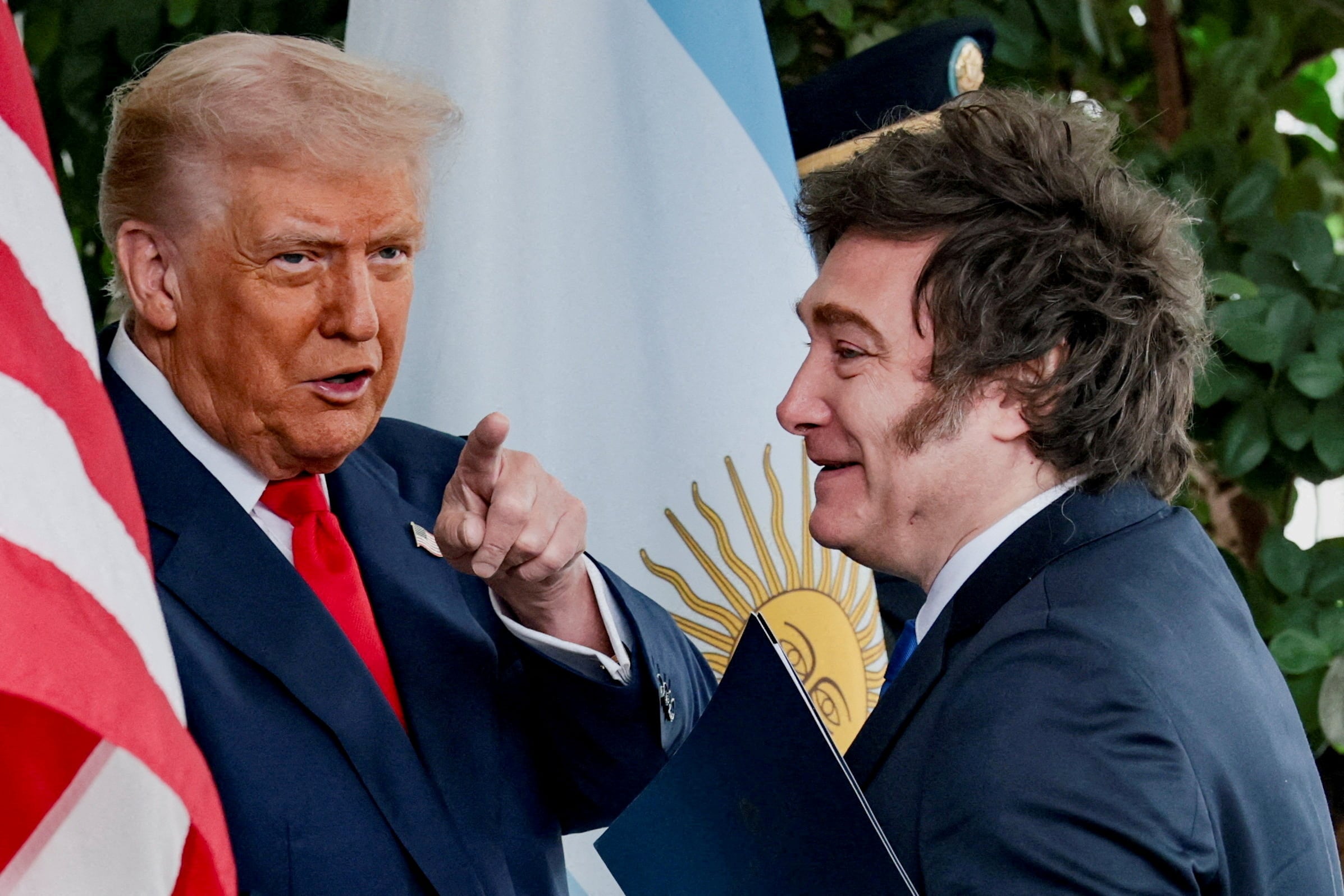 Javier Milei y Donald Trump en la Casa Blanca, (Washington, Estados Unidos)