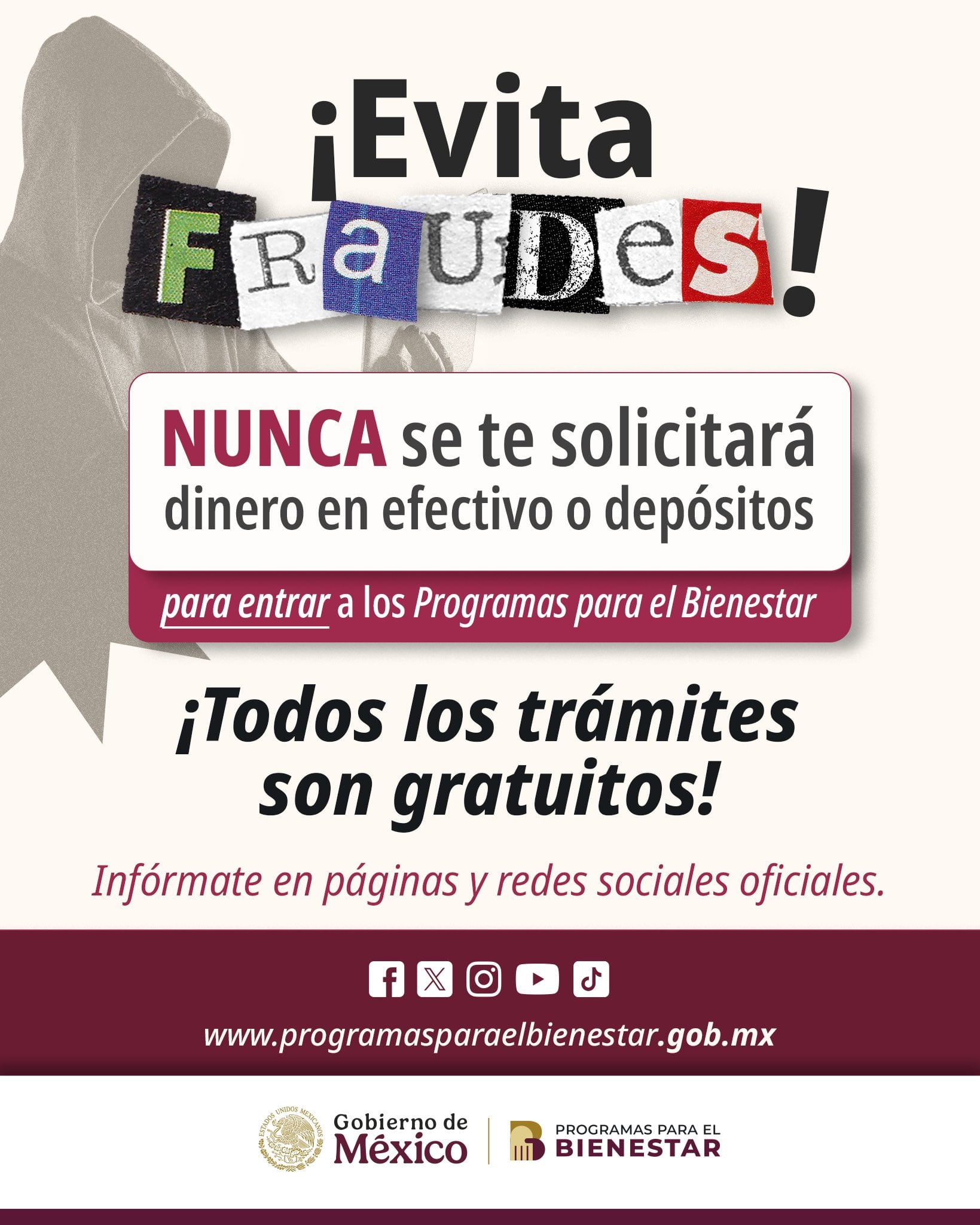 Secretaría del Bienestar da a conocer fraudes para quienes reciben la tarjeta. Foto: X/@apoyosbienestar.