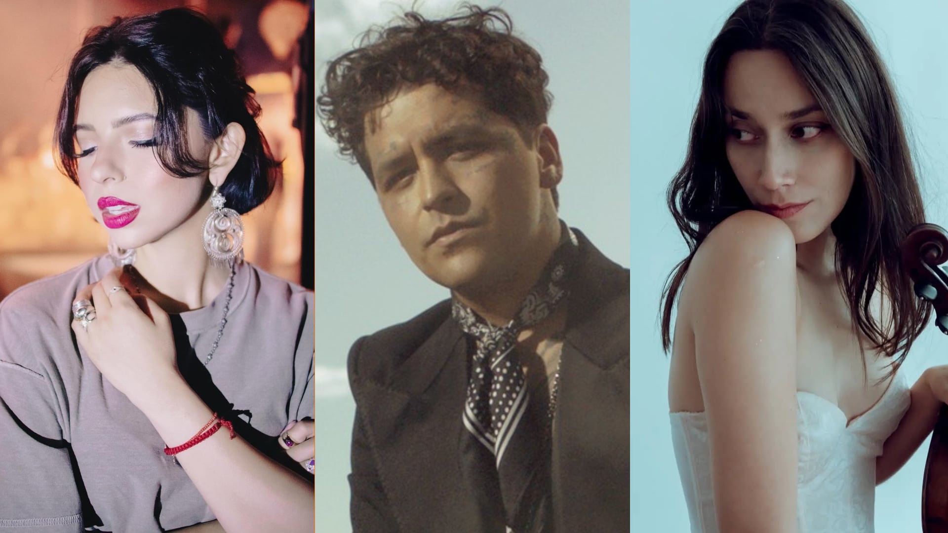 Los reflectores aterrizaron sobre Esmeralda Camacho tras la viralización de videos donde interactúa en el escenario con Nodal. (@nodal, @angela_aguilar_,@esmeralda_canape, Instagram)