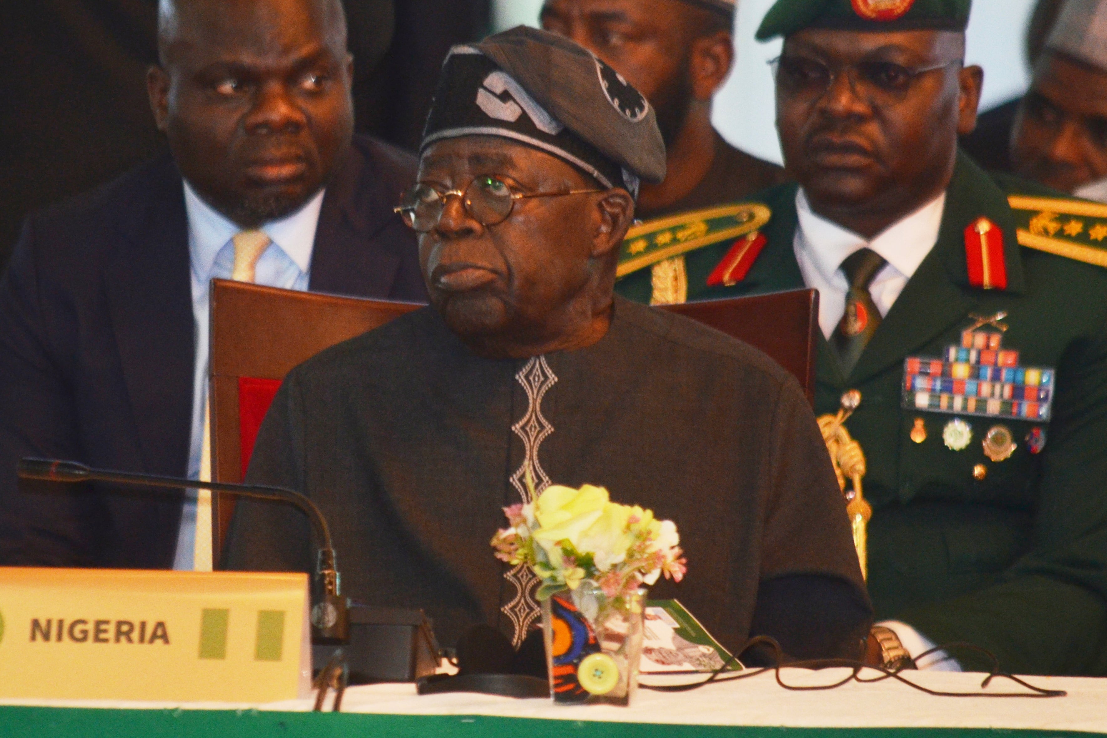 El presidente nigeriano Bola Ahmed Tinubu (AP)