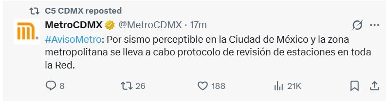 (X @MetroCDMX)