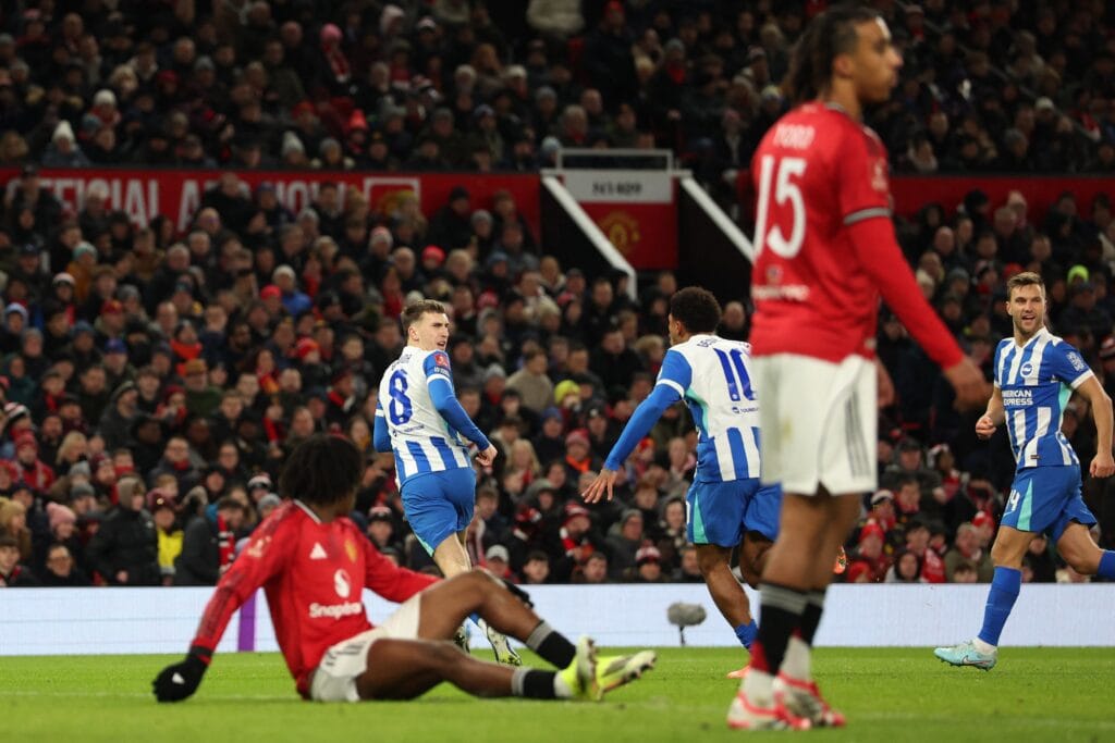 El Manchester United queda eliminado de la FA Cup tras caer ante el Brighton en Old Trafford