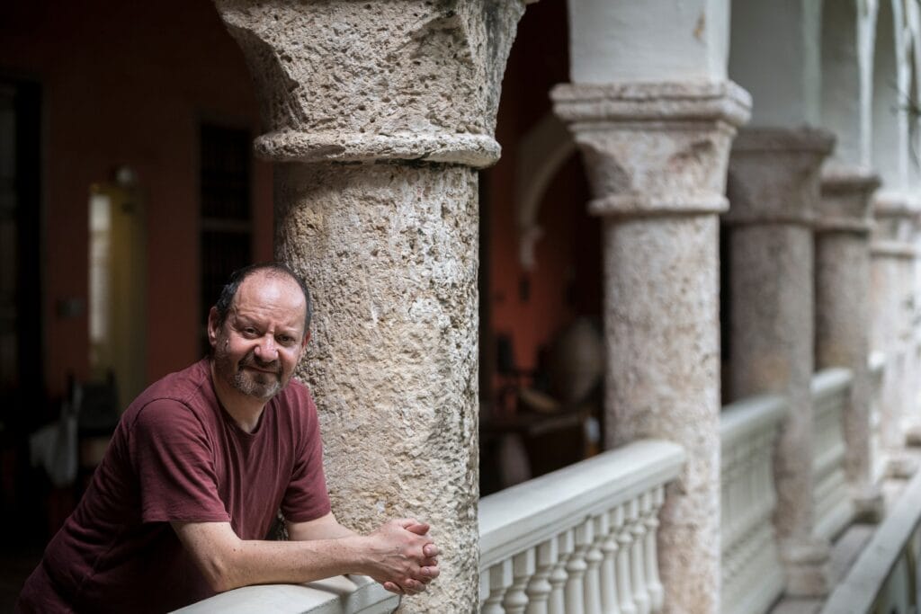 Philippe Sands en el Hay Festival, en Cartagena, Colombia, este sábado.