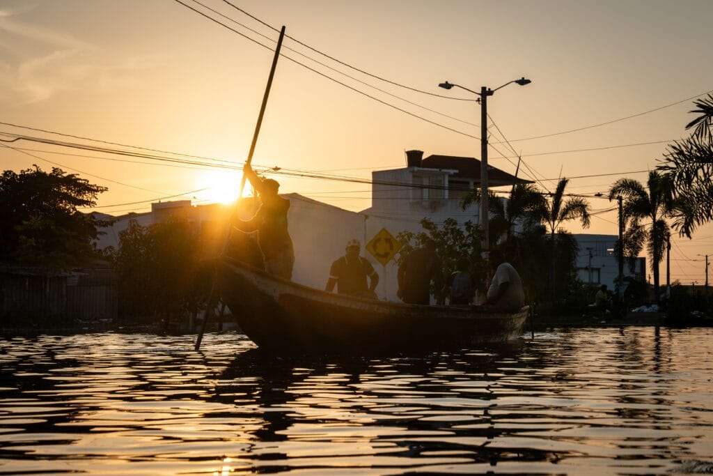 Inundación en Córdoba, Colombia, el 10 de febrero.