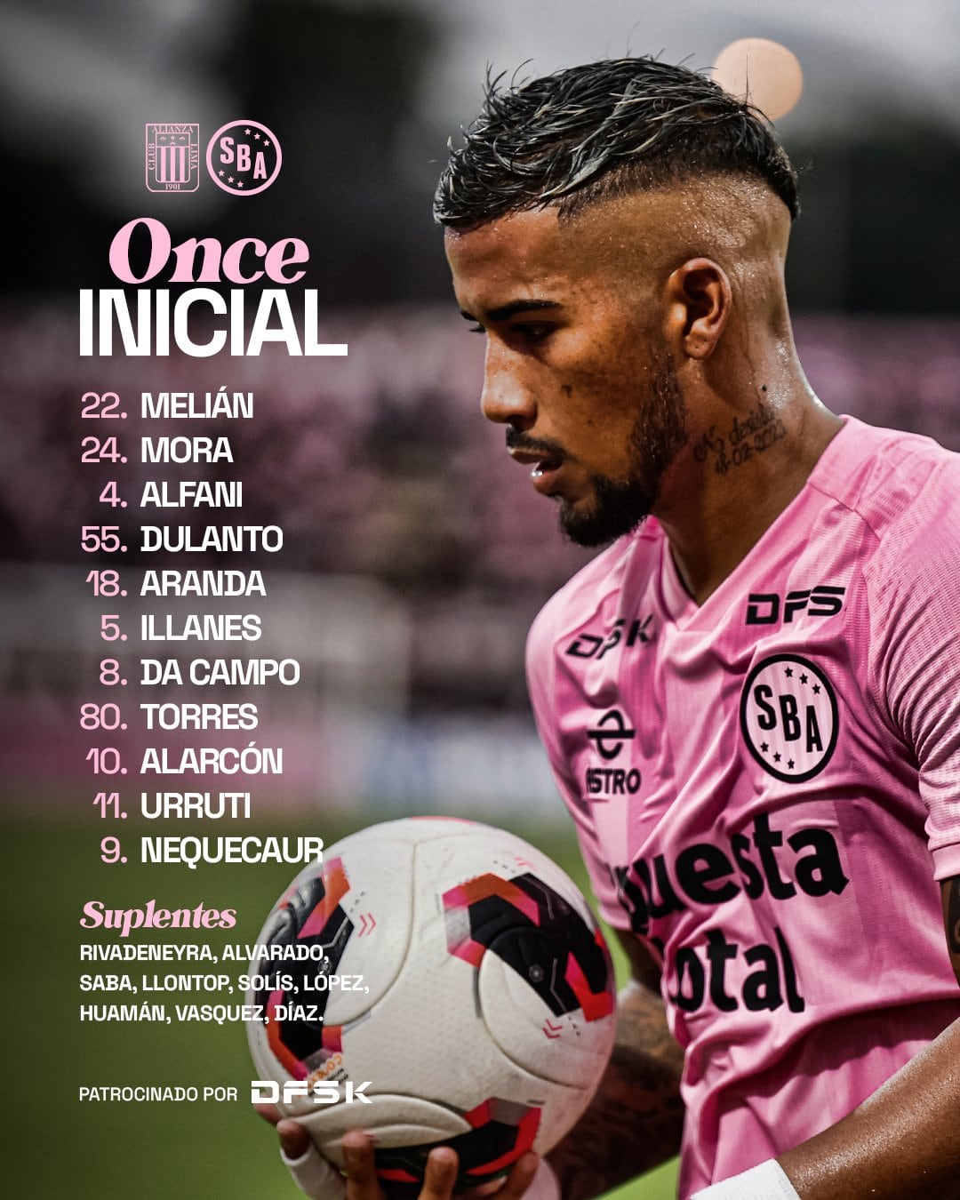 Once de Sport Boys para el choque con Alianza Lima.