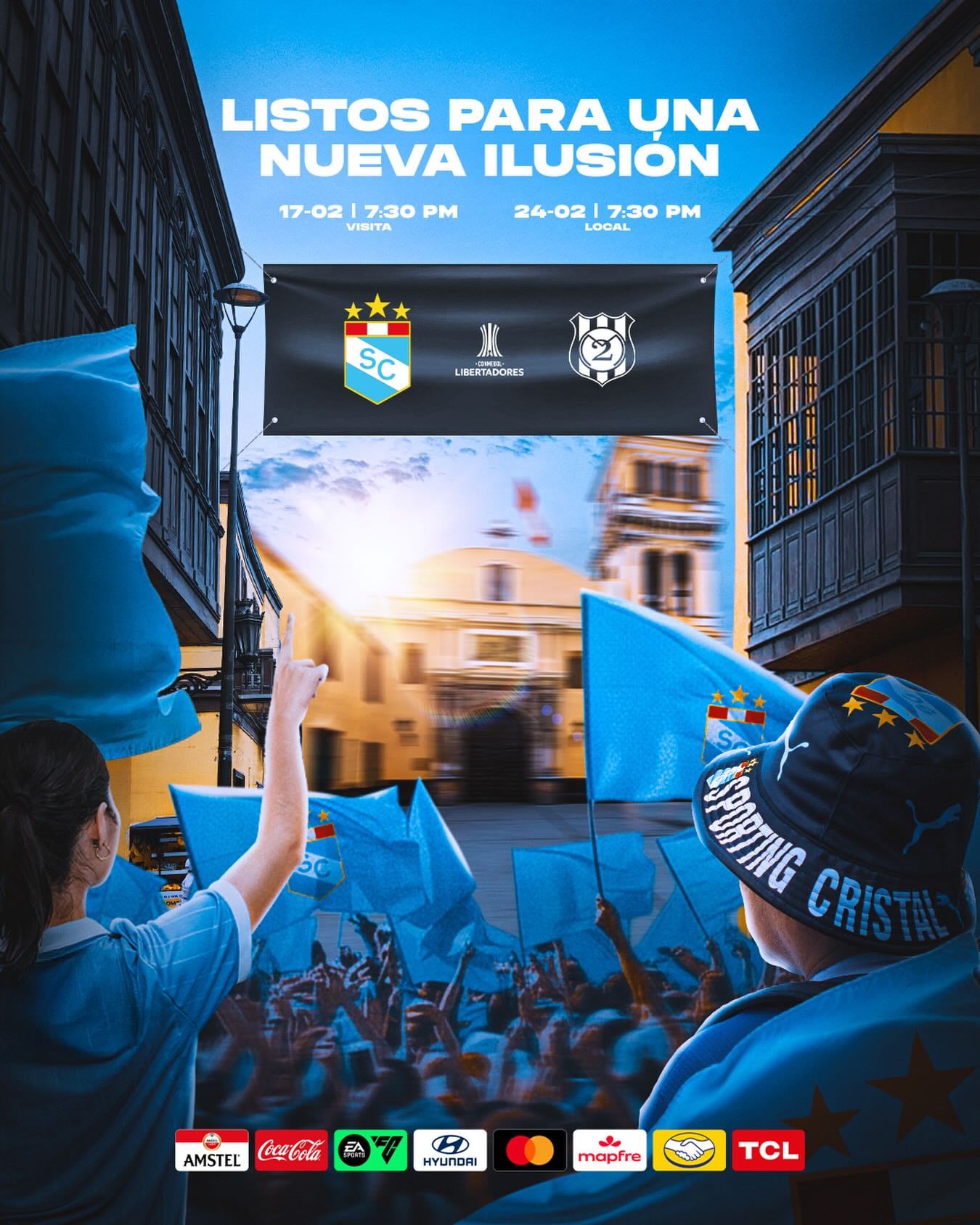 Sporting Cristal enfrenta a 2 de Mayo en Paraguay en el primer duelo de la Fase 2. Crédito: Prensa SC