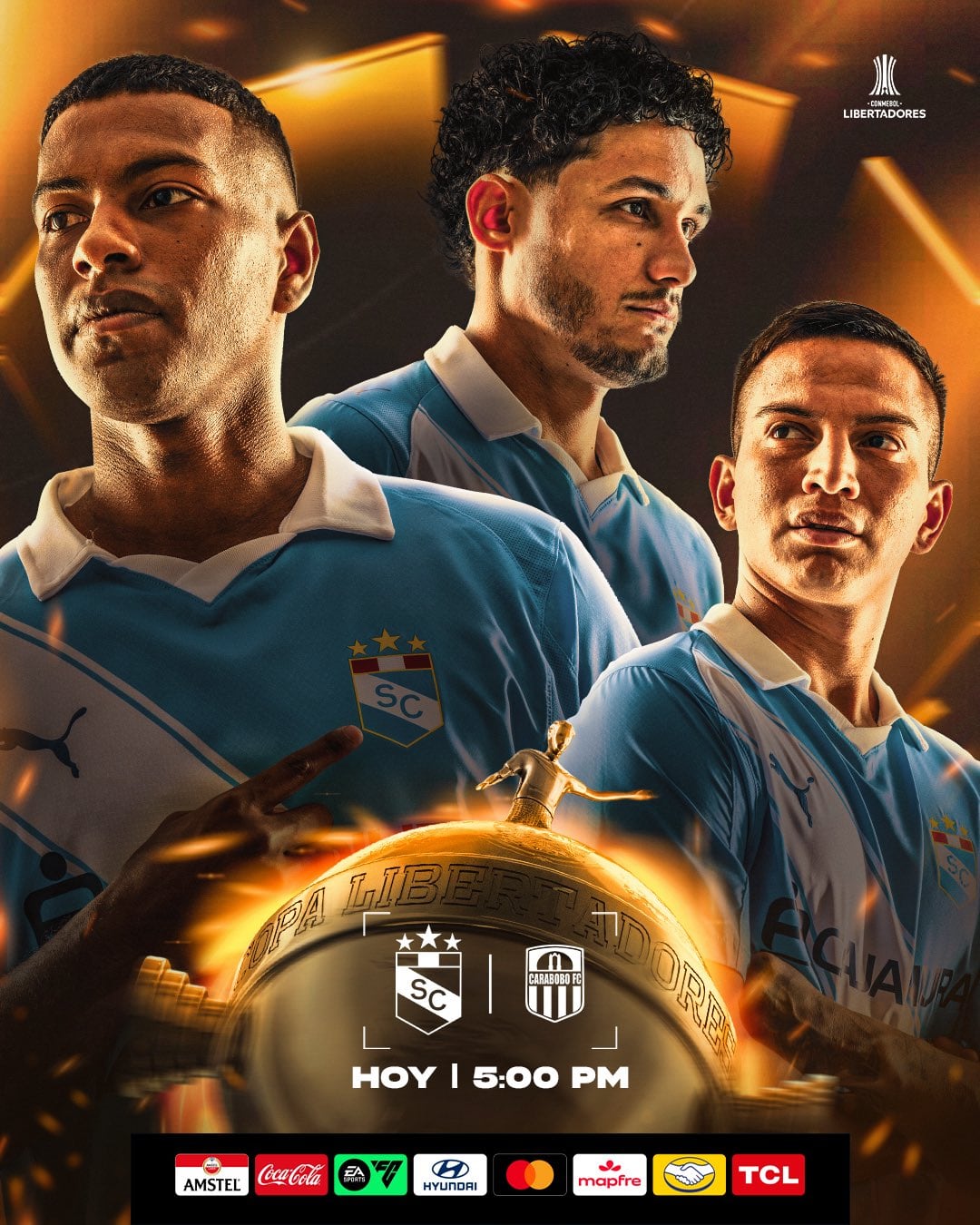 Banner de Sporting Cristal para el duelo de vuelta con Carabobo por fase 3 de la Copa Libertadores 2026 - Crédito: Club Cristal.