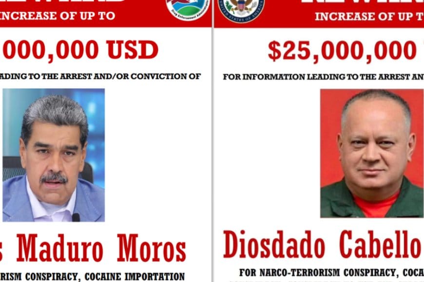 Recompensa de $25 Millones por Líderes Venezolanos: Un Mensaje Claro de Estados Unidos
