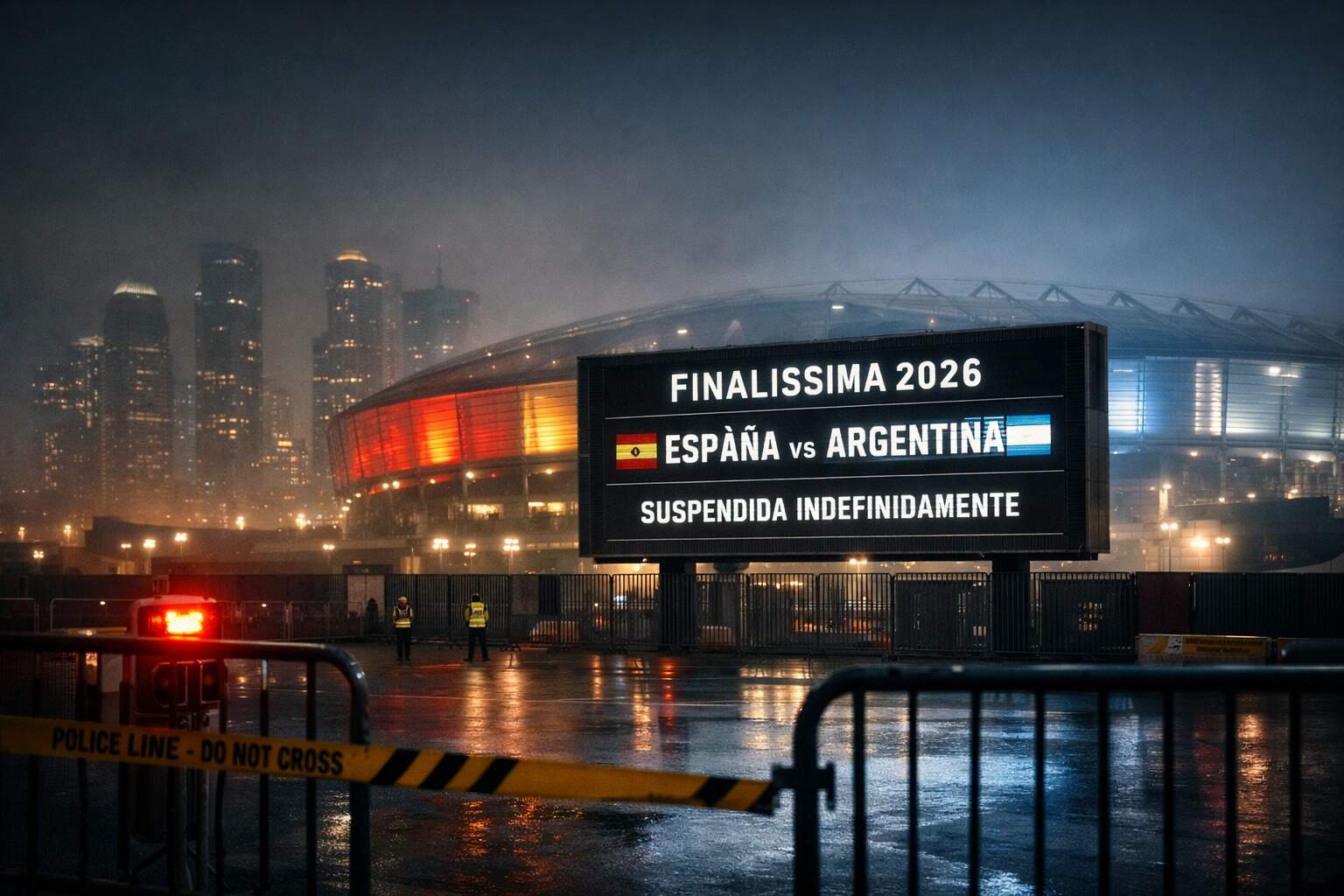 Finalissima 2026 España-Argentina suspendida indefinidamente en Doha