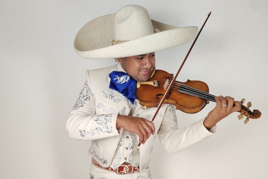 El mariachi Ángel Ortiz, en una imagen cedida.