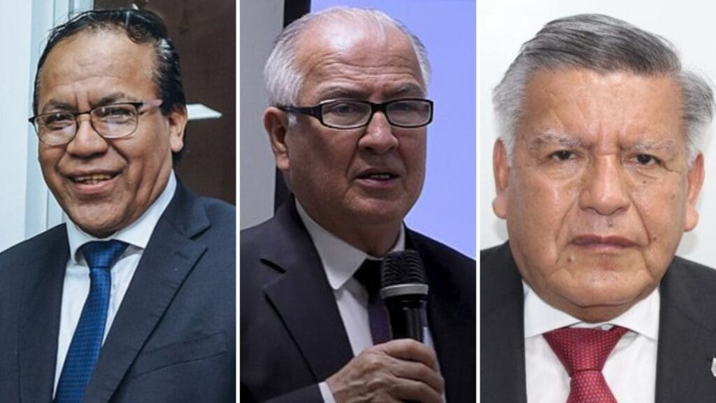 Roberto Sánchez, Alfonso López Chau y César Acuña