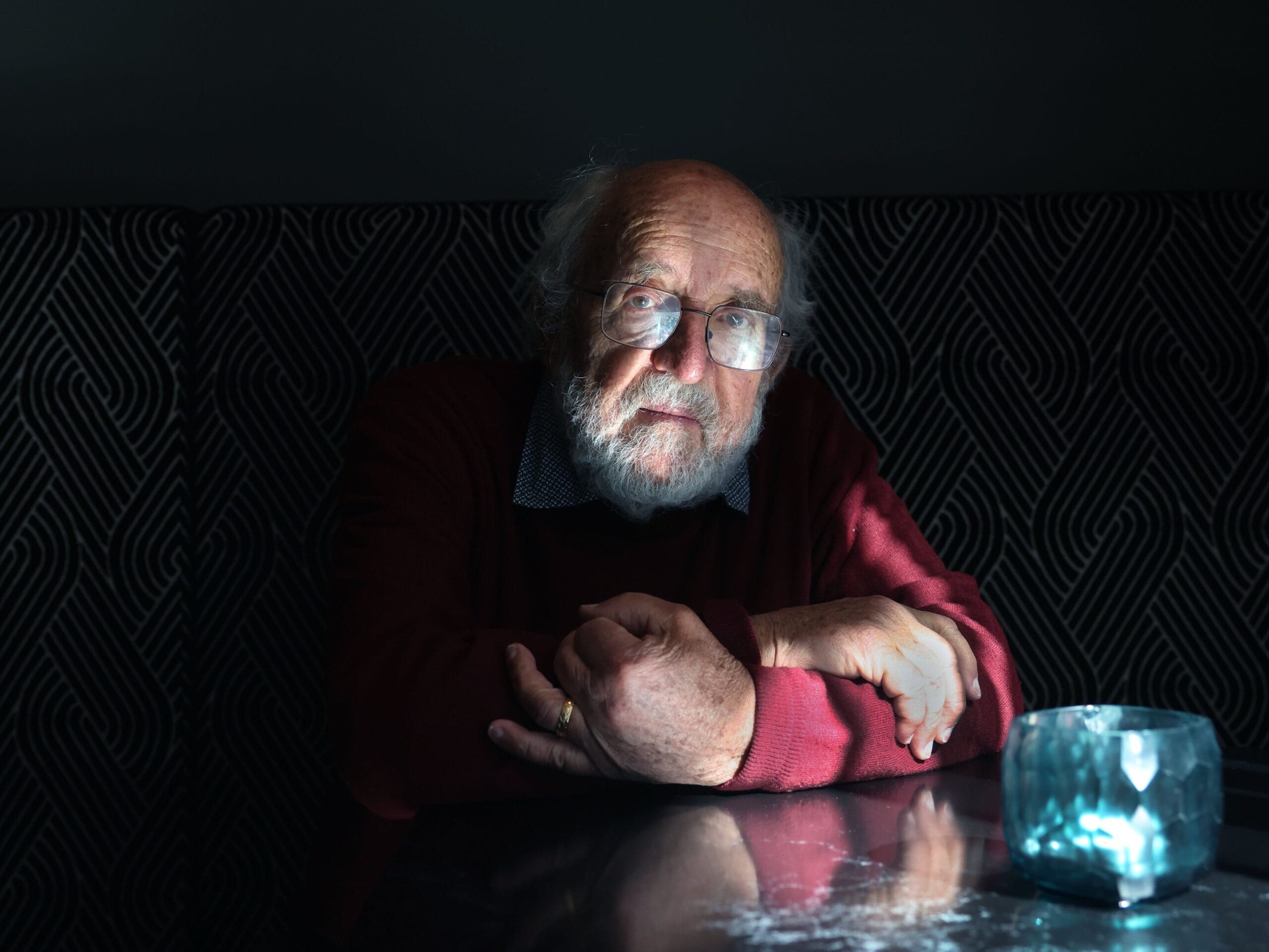 El astrónomo Michel Mayor, premio Nobel de Física, en un hotel de Madrid.