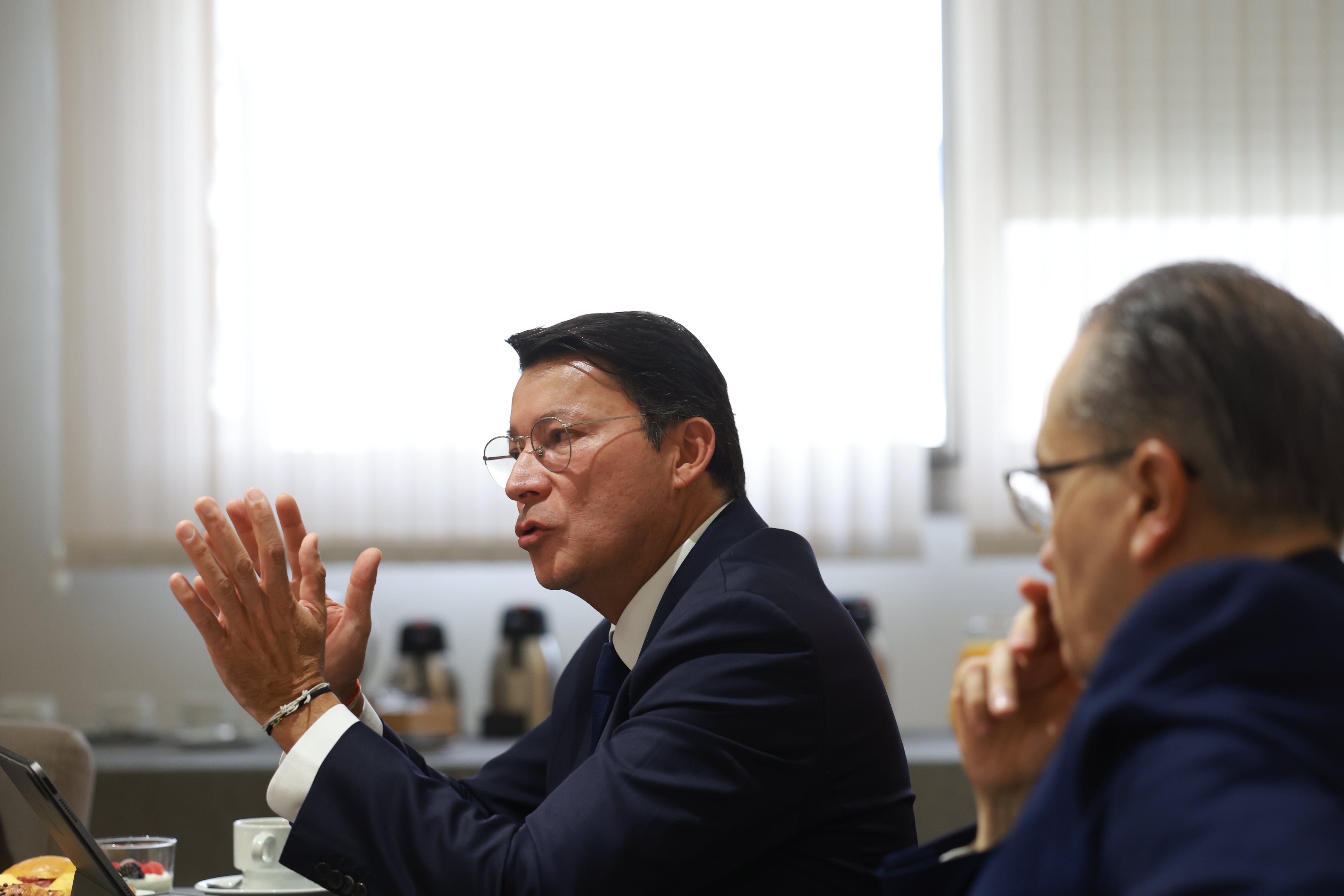 Hernán Penagos, registrador nacional de Colombia, este jueves en Madrid.