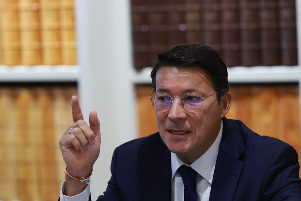 Hernán Penagos, registrador nacional de Colombia, este jueves en Madrid.