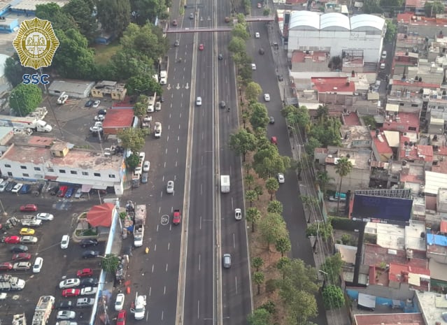 El trayecto abarca el tramo de Viaducto Tlalpan desde Tlalpan hasta Anillo Periférico. El reporte de las 10:35 indica buen avance (X@OVIALCDMX)