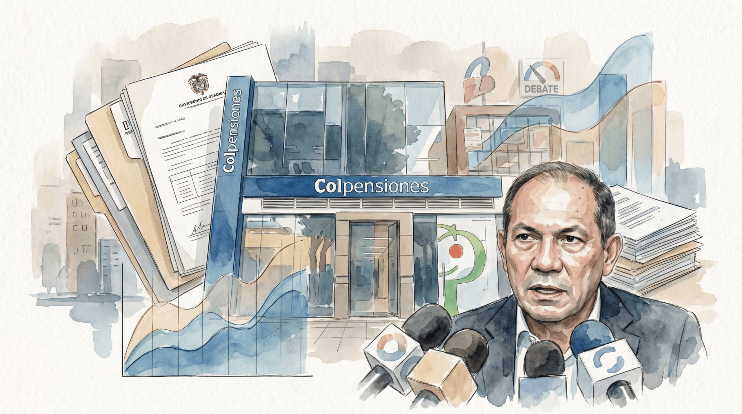 El ministro de Trabajo defendió el traslado de recursos hacia Colpensiones y aseguró que los ahorros pensionales pertenecen a los trabajadores. - crédito Imagen Ilustrativa Infobae