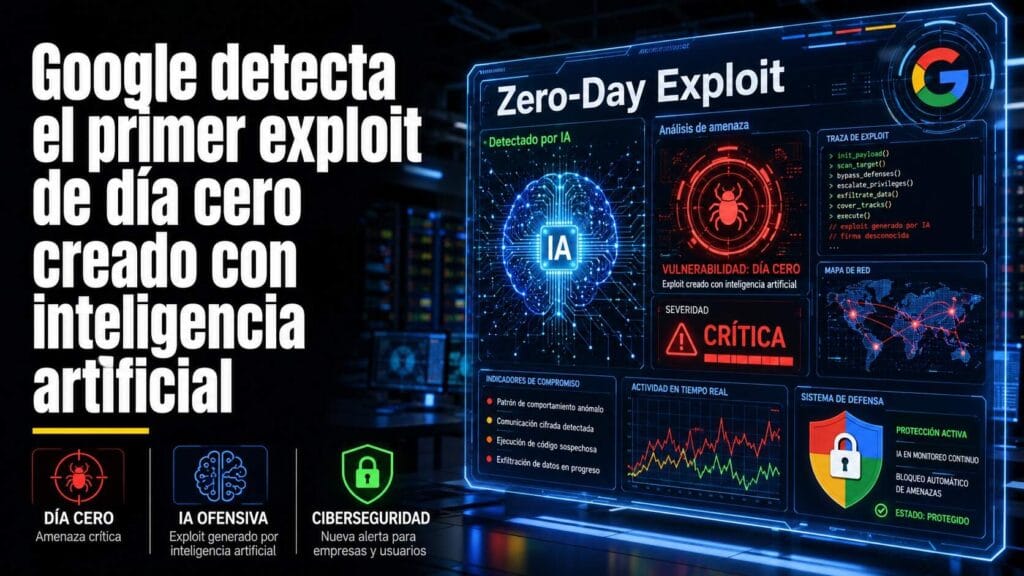 Google detecta el primer exploit de día cero creado con inteligencia artificial