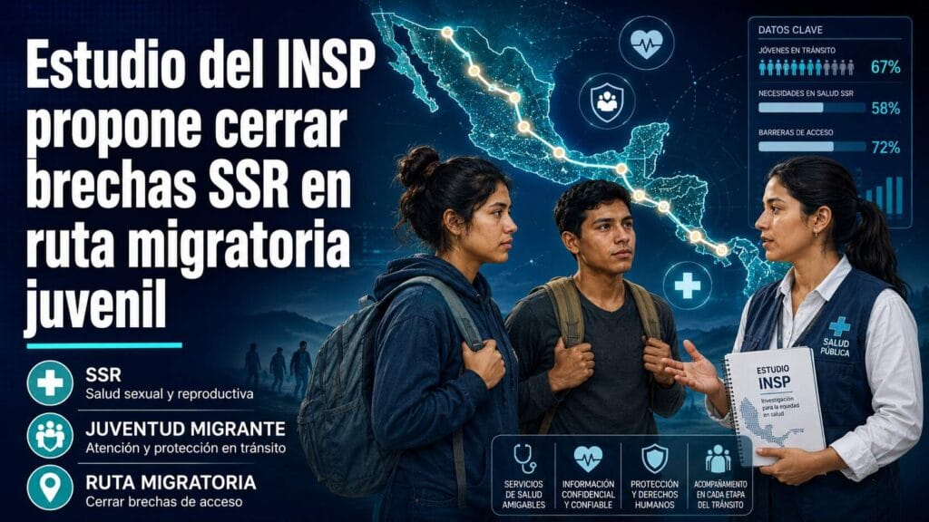 Estudio del INSP de México propone cerrar brechas SSR en ruta migratoria juvenil