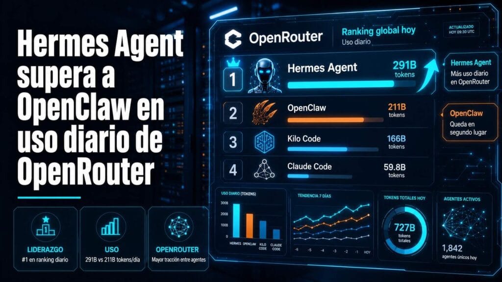 Nous Research lidera con Hermes Agent en ranking de IA abierta