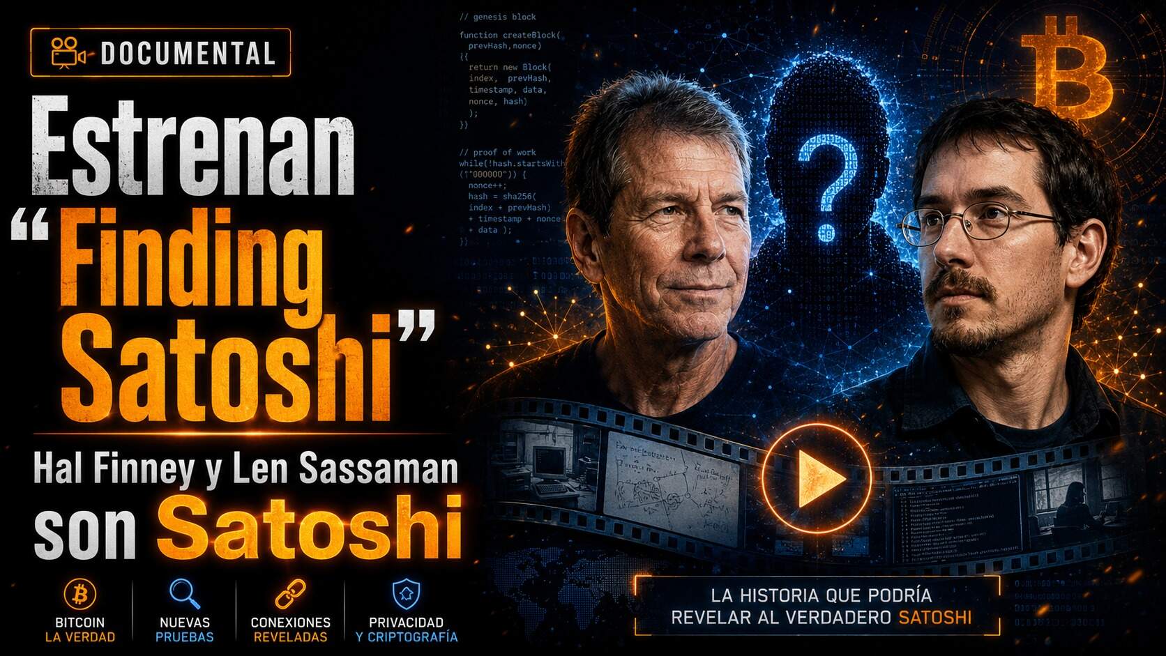 Estrenan "Finding Satoshi": Hal Finney y Len Sassaman son Satoshi