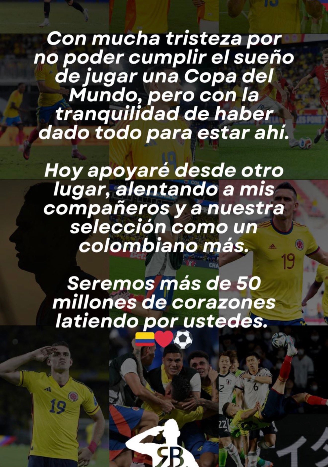 El mensaje de Rafael Santos Borré tras su no convocatoria al Mundial 2026 - crédito @rafaelsantosborre/Instagram