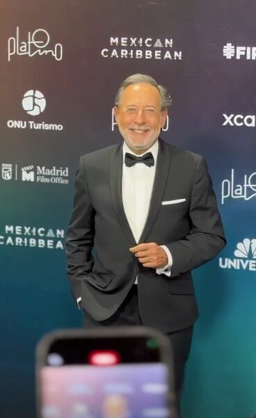 Guillermo Francella en los premios platino. 