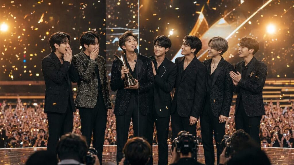 BTS hace historia al ganar Artista del Año en los American Music Awards 2026