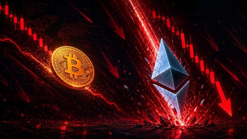 Bitcoin cae a 59.100 dólares y Ethereum pierde hasta 23%