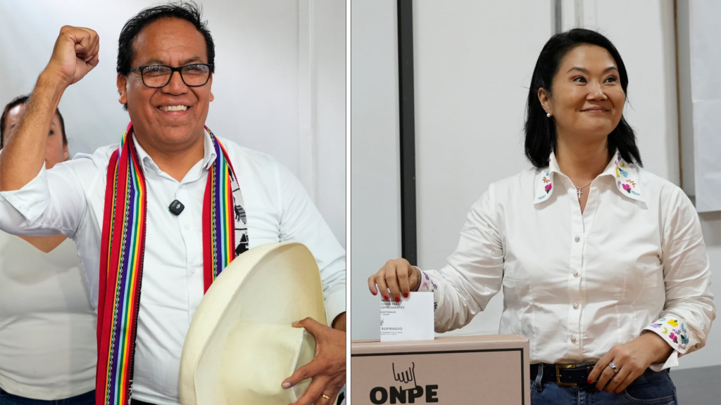 Resultados de las elecciones en Perú, en vivo | La ventaja de Sánchez sobre Fujimori se reduce a 26.000 votos con casi el 96% escrutado