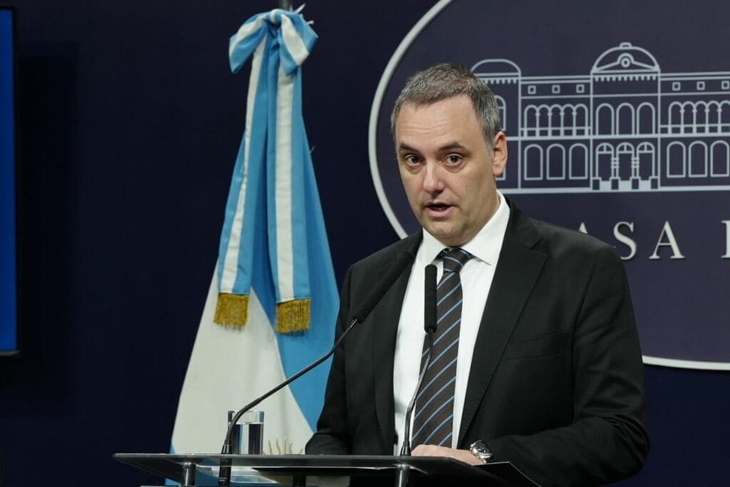 El jefe de Gabinete, Manuel Adorni