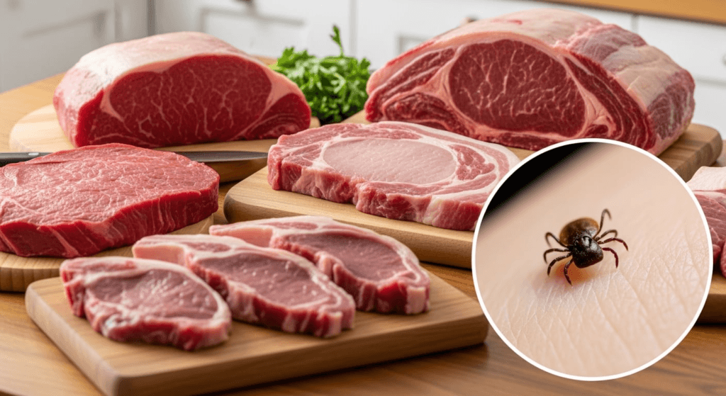 Estados Unidos registra un aumento de diagnósticos de síndrome alfa-gal, la alergia a la carne de mamíferos asociada a picaduras de garrapatas. (Imagen Ilustrativa Infobae)