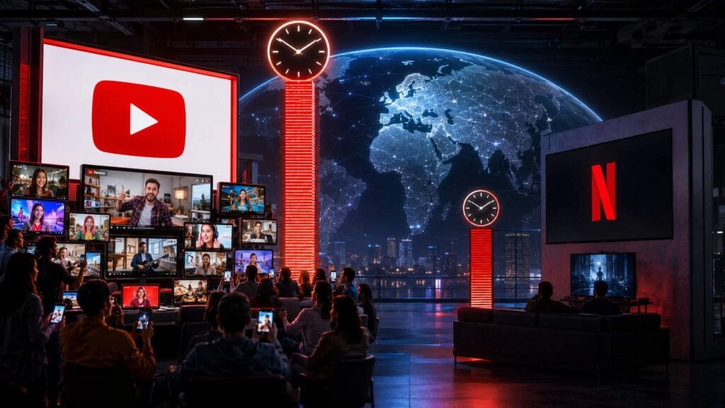 YouTube supera a Netflix en tiempo diario de visualización global