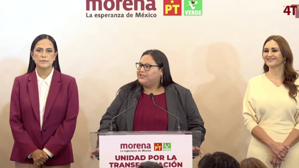 La presidenta de la Comisión Nacional de Elecciones, Citlalli Hernández, informa que el documento saldrá por la tarde y detalla que el registro para la alianza con PVEM y PT inicia el 22 de junio.