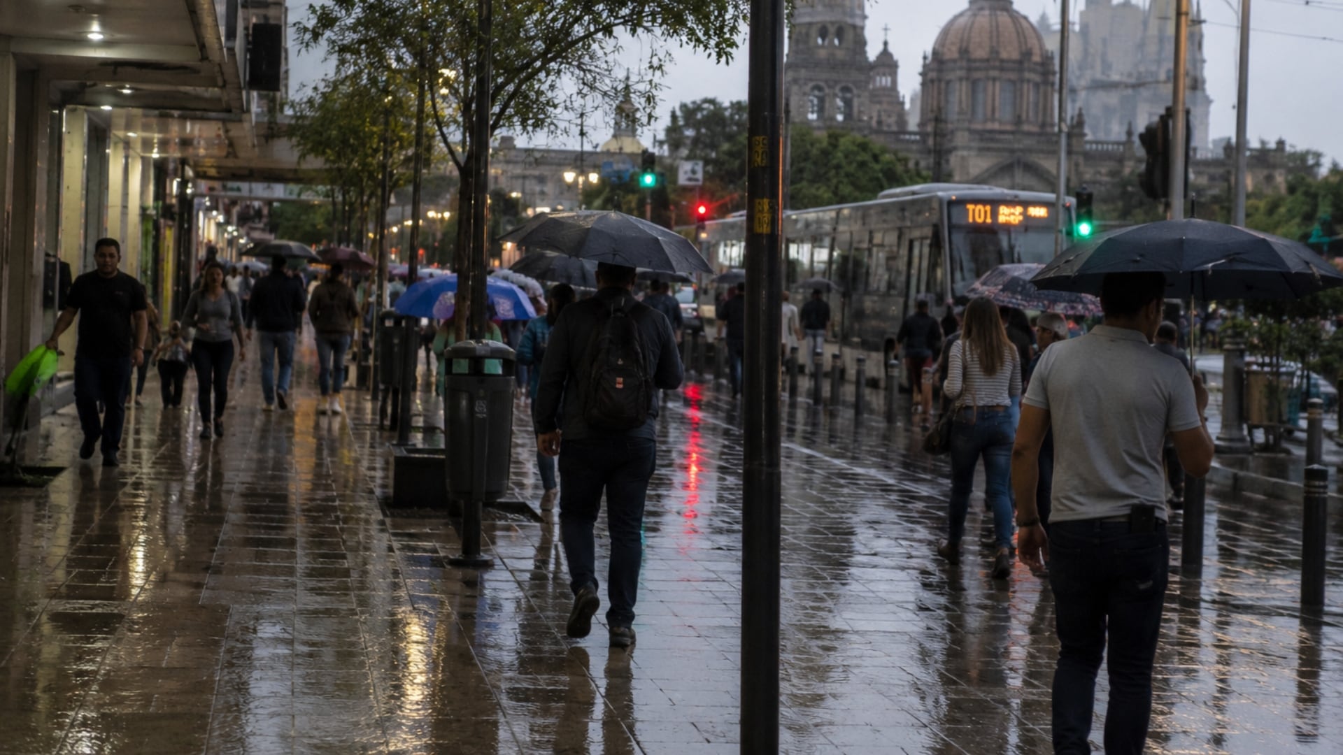 En la zona centro del país persistirán las lluvias durantes las tres primeras horas del 25 de junio. (Imagen ilustrativa IA Infobae)