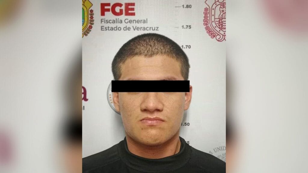 Detención de José 'N' en Veracruz.