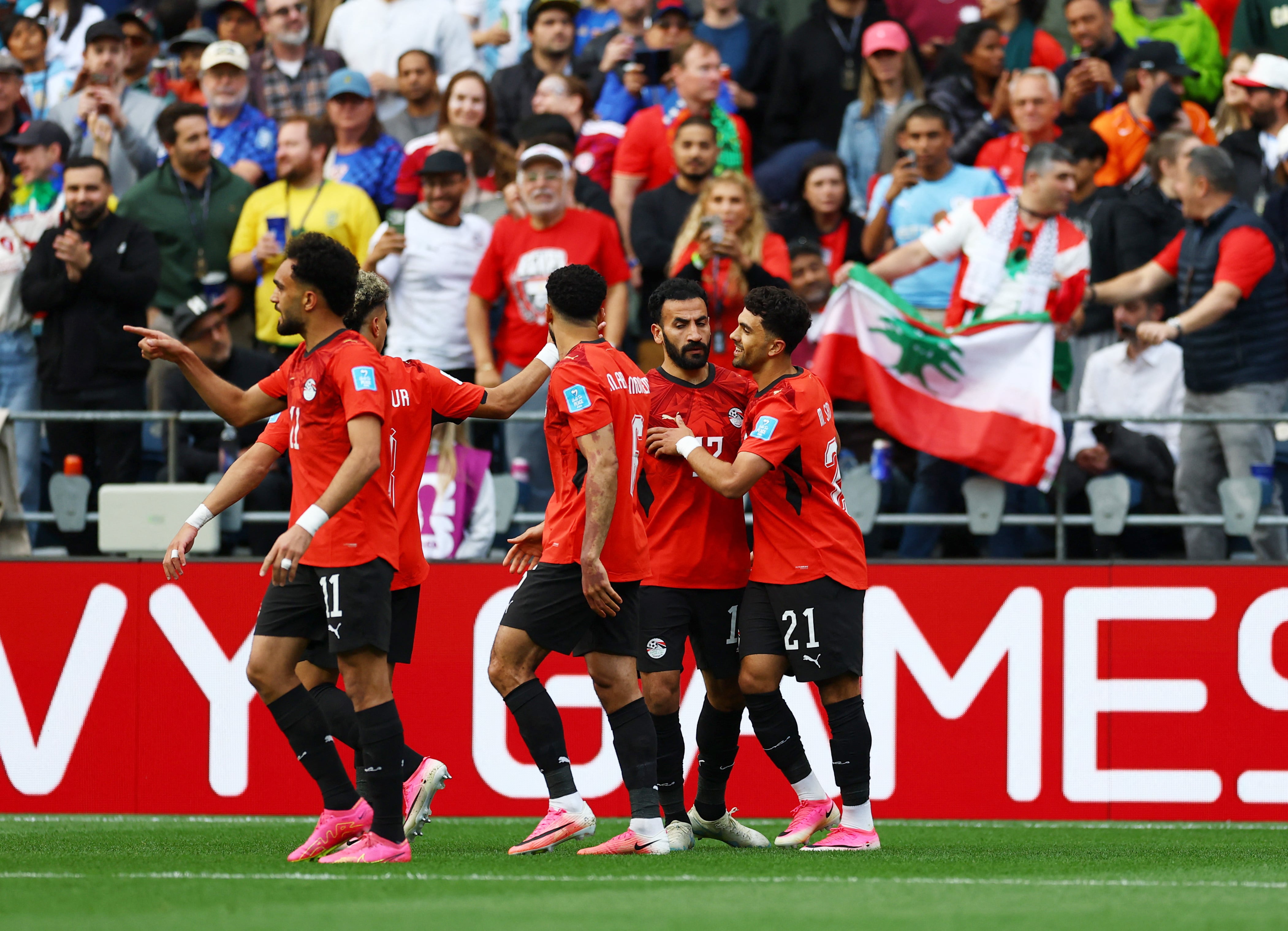 Mahmoud Saber anotó el 1-0 de Egipto ante Irán por el Mundial 2026 - Crédito: Reuters.