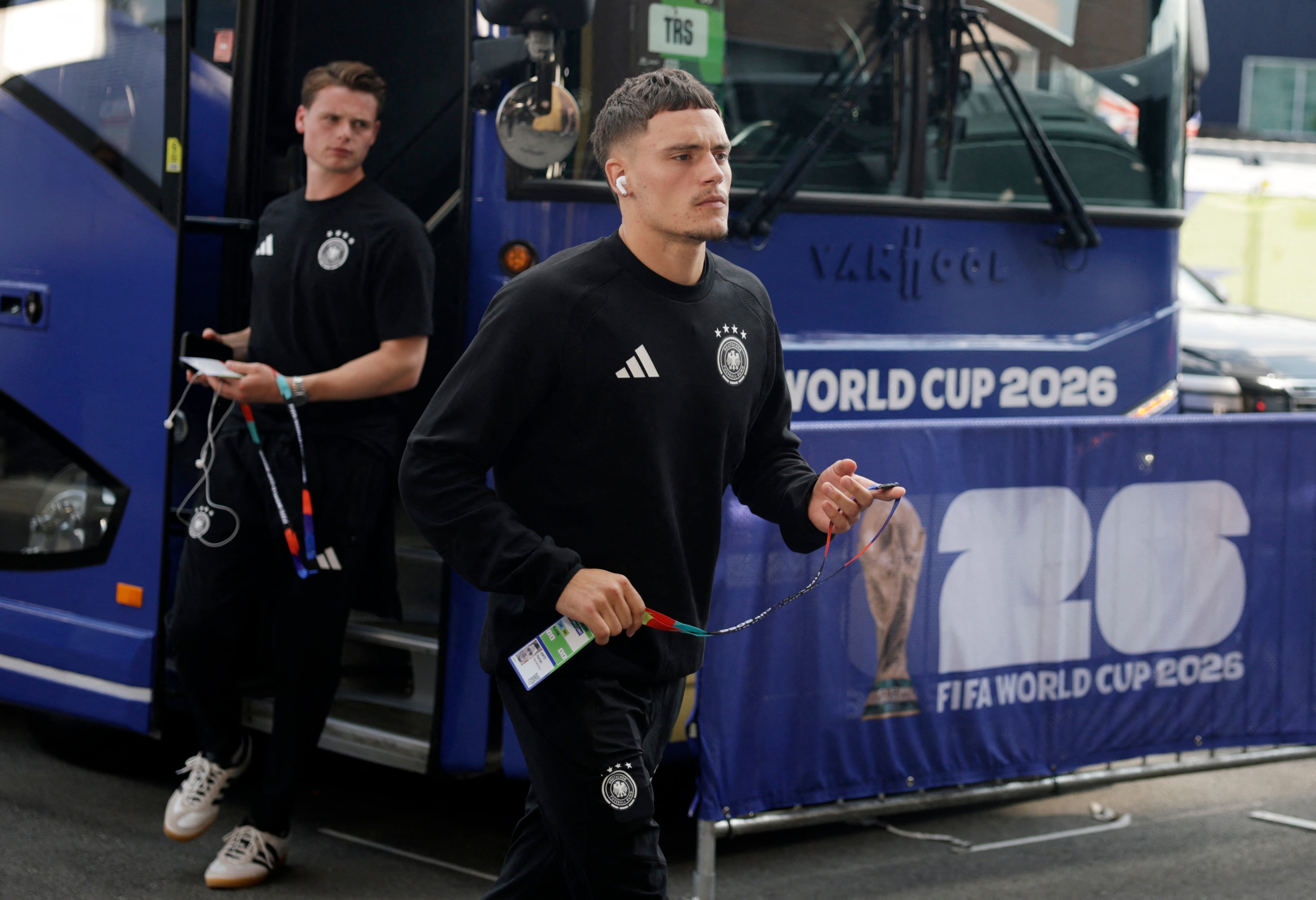 El alemán Florian Wirtz en su llegada al Boston Stadium (REUTERS/Pilar Olivares)