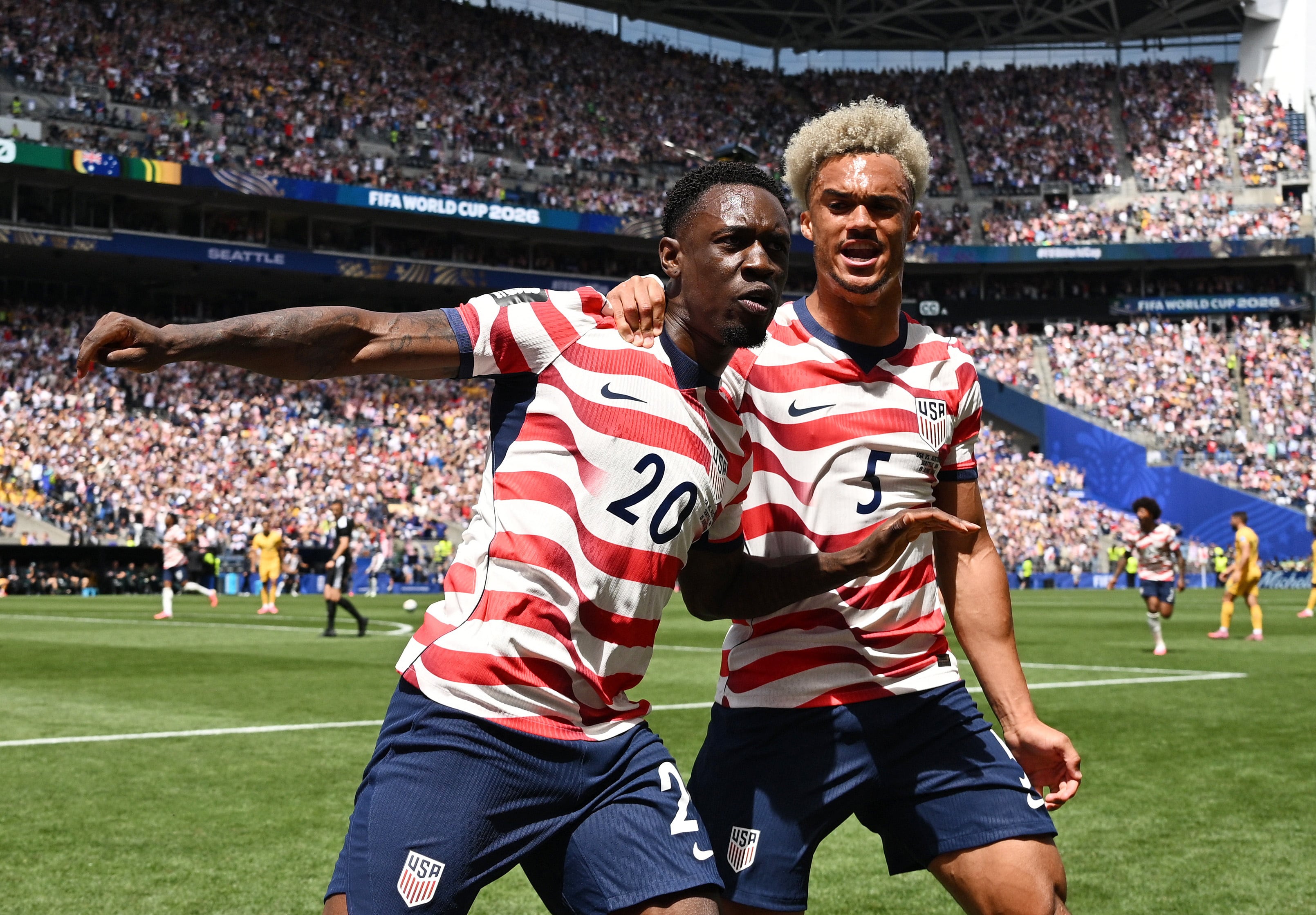 El jugador del Mónaco metió su primer gol en el Mundial 2026. (Reuters/Troy Wayrynen)