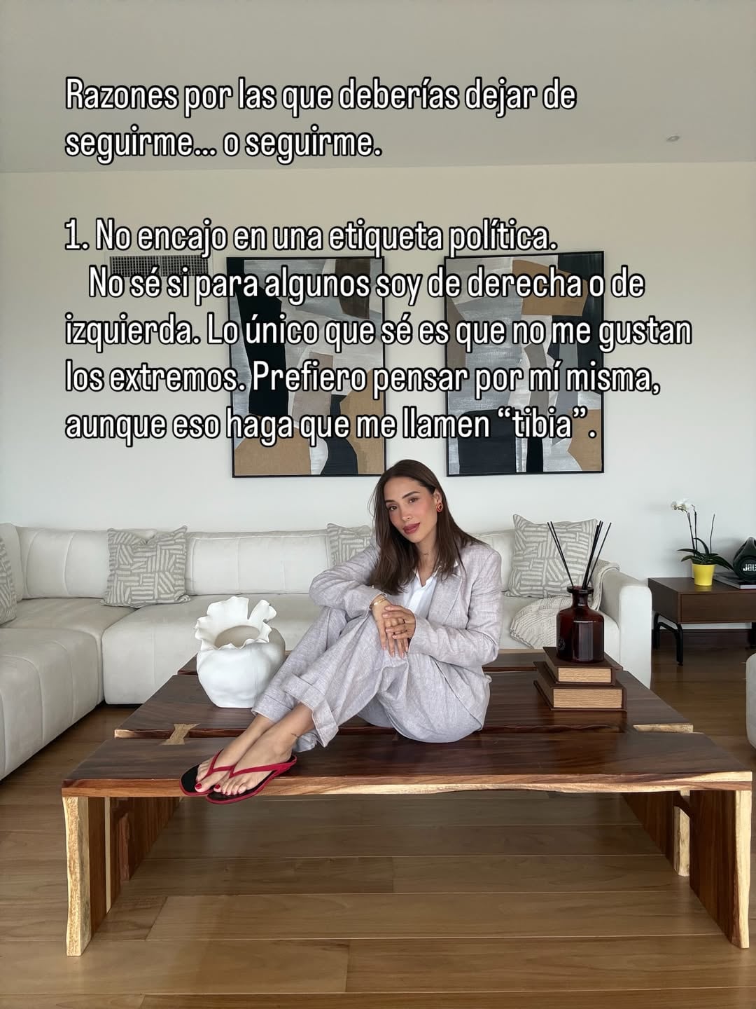 Luisa Fernanda W habló sobre su postura política lejos de las derechas e izquierdas - crédito @luisafernandaw/Instagram