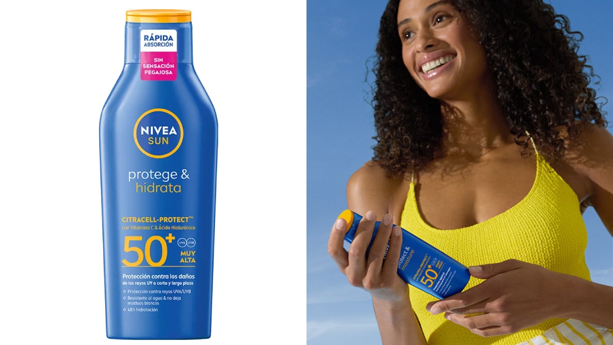Esta crema solar Nivea Sun SPF 50+ tiene una capacidad de 400 ml.