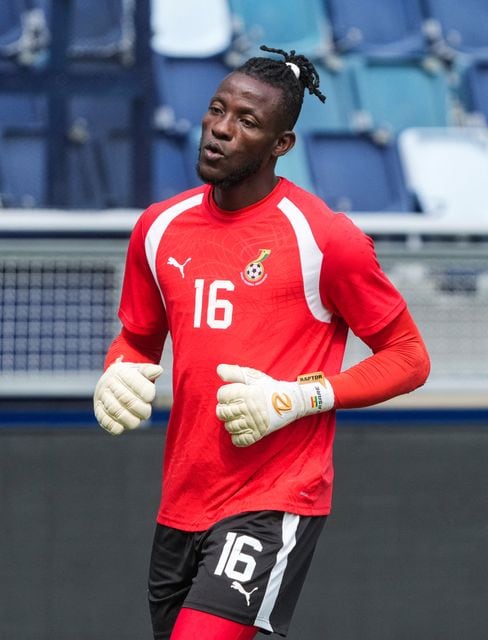 Benjamin Asare de Ghana durante la práctica - crédito Jay Biggerstaff/IMAGN IMAGES vía Reuters