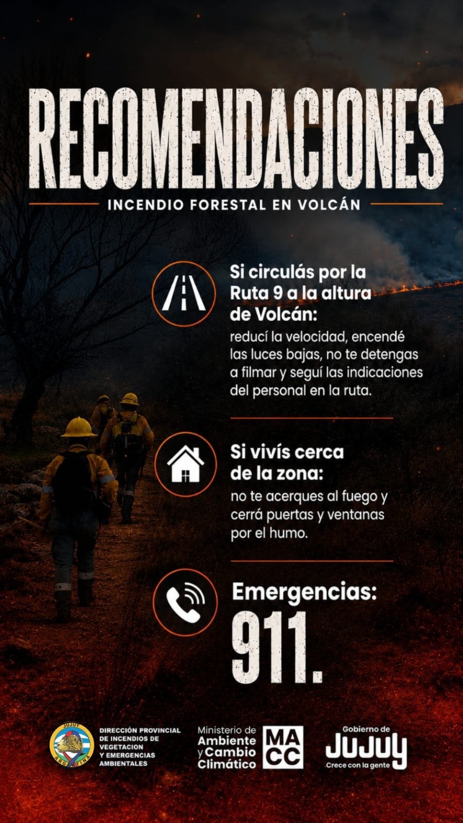 El reporte del Ministerio de Ambiente provincial (X @ambientejujuy)