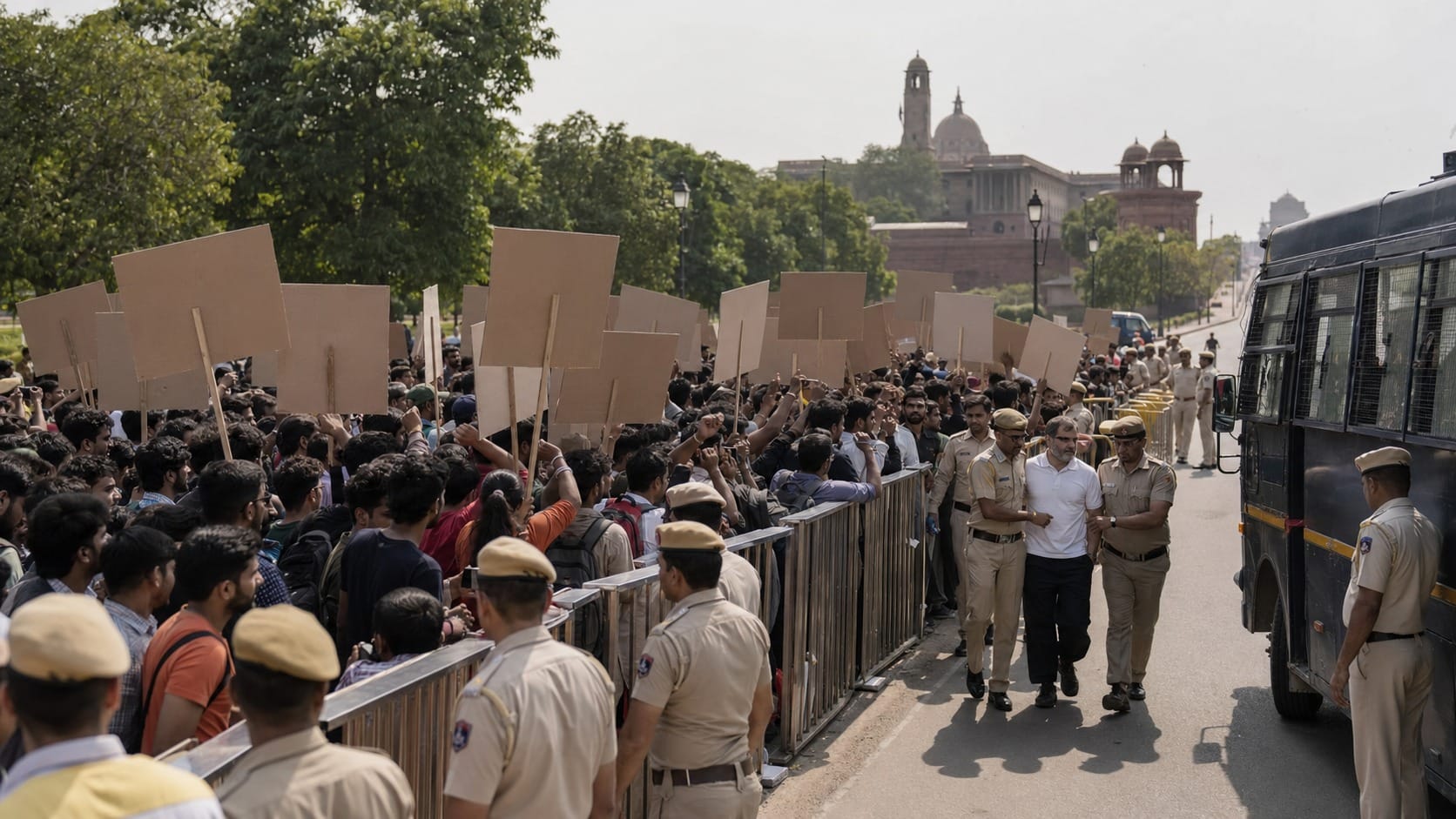 India detiene a Rahul Gandhi y crece la protesta estudiantil contra el Gobierno