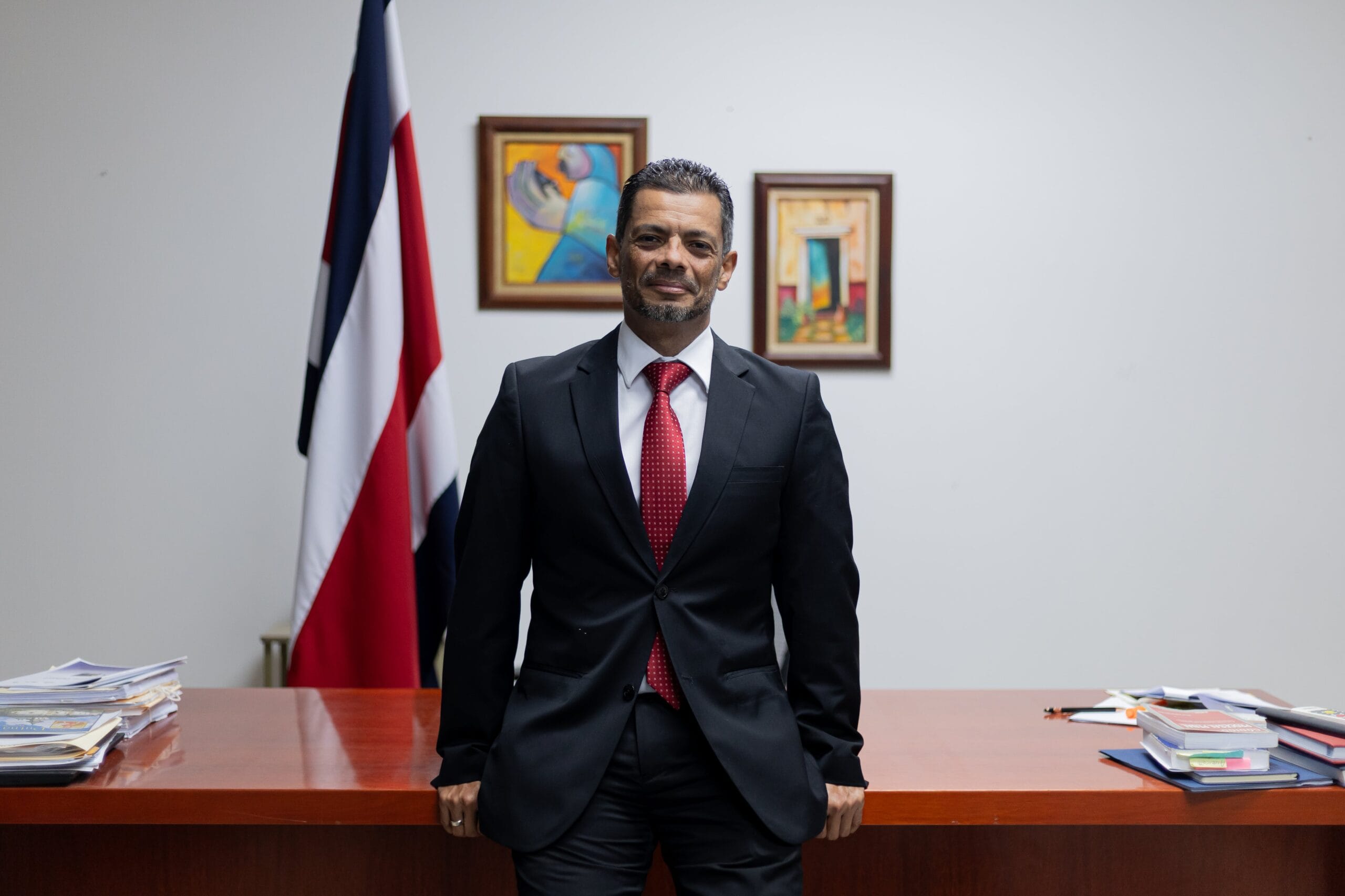 Carlo Díaz Sánchez en su despacho, en San José, Costa Rica, el 21 de julio.