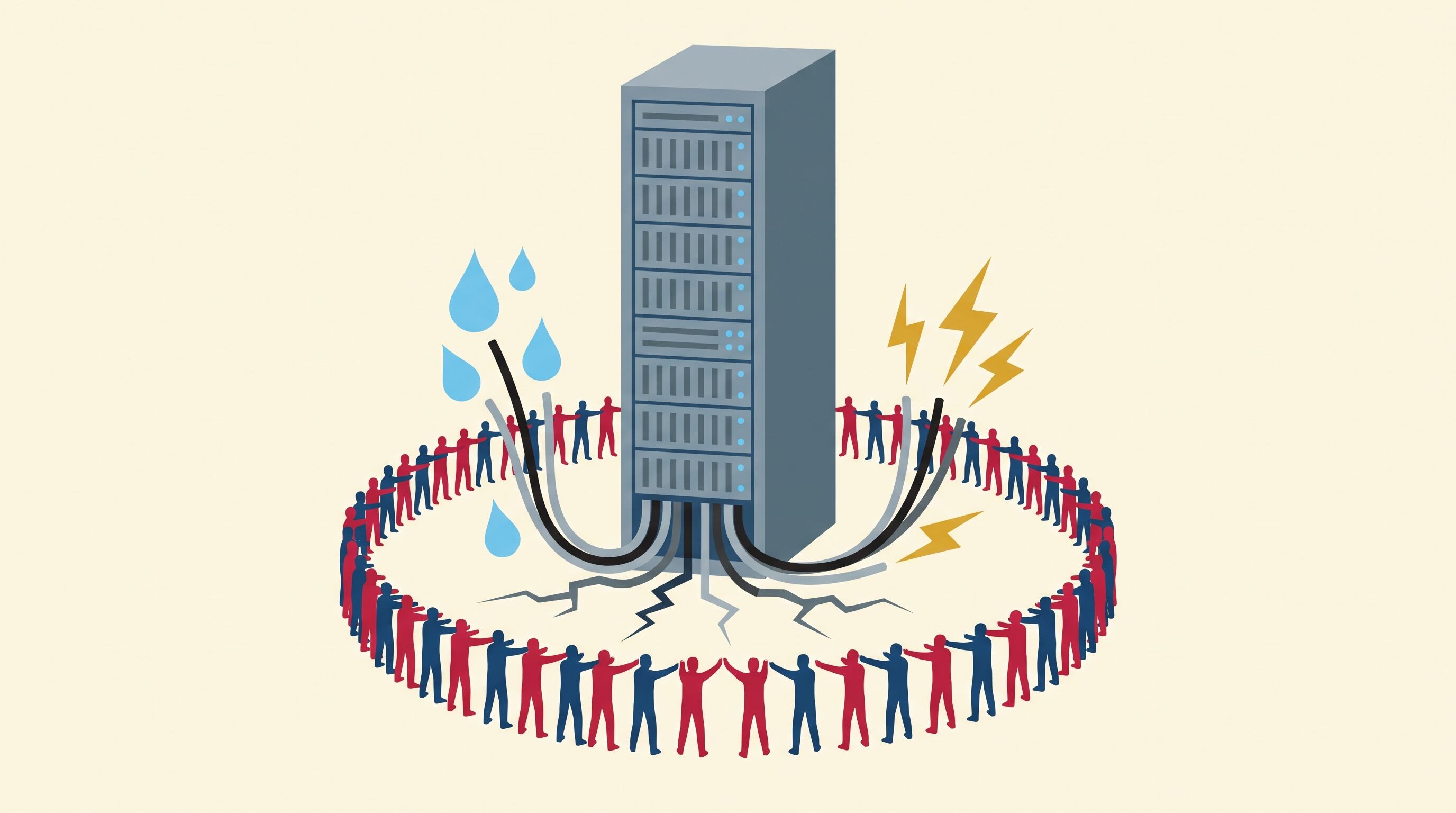 Solo el 14% de los estadounidenses apoyaría la construcción de un centro de datos en su comunidad, según una encuesta de Reuters/Ipsos de junio de 2026 (Imagen Ilustrativa Infobae)